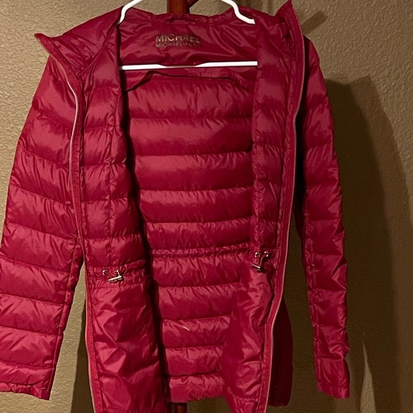Michael Kors Packable Down Fill Red Jacket S - Picture 9 of 15